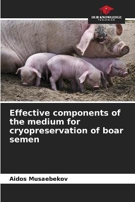 Effective components of the medium for cryopreservation of boar semen - Aidos Musaebekov - cover