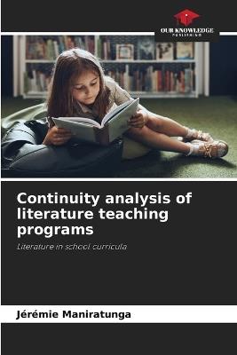 Continuity analysis of literature teaching programs - Jérémie Maniratunga - cover