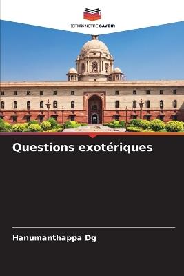 Questions exotériques - Hanumanthappa Dg - cover