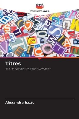Titres - Alexandra Issac - cover