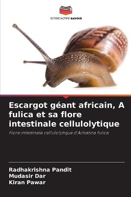 Escargot géant africain, A fulica et sa flore intestinale cellulolytique - Radhakrishna Pandit,Mudasir Dar,Kiran Pawar - cover