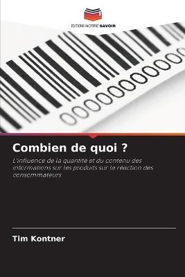 Combien de quoi ? - Tim Kontner - cover