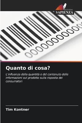 Quanto di cosa? - Tim Kontner - cover