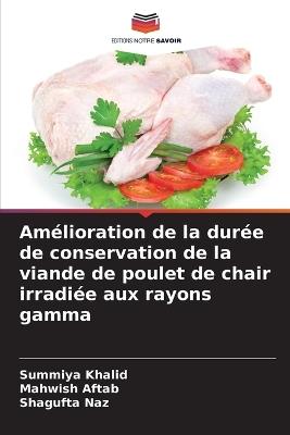 Amélioration de la durée de conservation de la viande de poulet de chair irradiée aux rayons gamma - Summiya Khalid,Mahwish Aftab,Shagufta Naz - cover