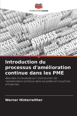 Introduction du processus d'amélioration continue dans les PME - Werner Hinterreither - cover