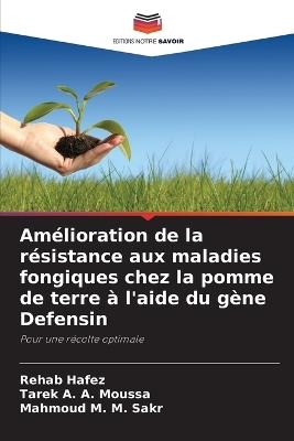 Amélioration de la résistance aux maladies fongiques chez la pomme de terre à l'aide du gène Defensin - Rehab Hafez,Tarek A a Moussa,Mahmoud M M Sakr - cover
