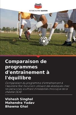 Comparaison de programmes d'entraînement à l'équilibre - Vishesh Singhal,Mahendra Yadav,Bhawna Ghai - cover