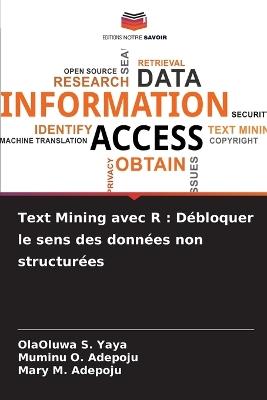 Text Mining avec R: Débloquer le sens des données non structurées - Olaoluwa S Yaya,Muminu O Adepoju,Mary M Adepoju - cover