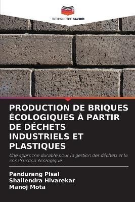 Production de Briques Écologiques À Partir de Déchets Industriels Et Plastiques - Pandurang Pisal,Shailendra Hivarekar,Manoj Mota - cover
