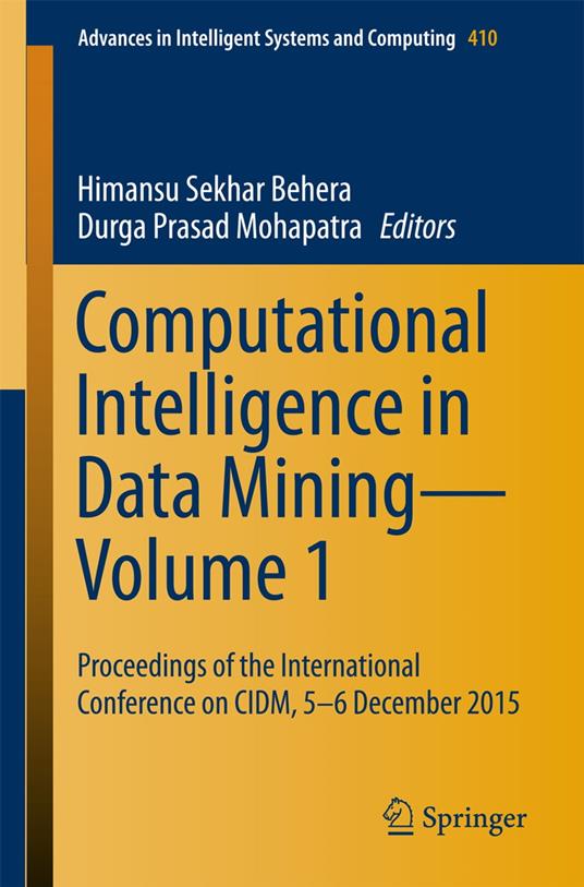 Computational Intelligence in Data Mining—Volume 1