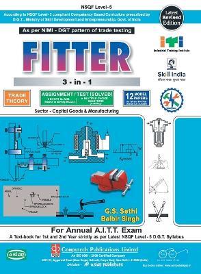 Sem.-1,2,3&4 (2014 Syll.) Fitter Th. & Asst./Test-Solved - Sethi - cover