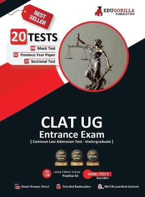 CLAT UG Exam Preparation Book 2023 - 8 Full Length Mock Tests, 10 Sectional Tests and 2 Previous Year Papers (1800 Solved Questions) with Free Access to Online Tests - Edugorilla Prep Experts - cover
