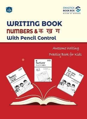SBB Writing Book Numbers & ka, kha, gha with pencil control - Swastick Book Box - cover