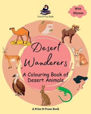 Desert Wanderers: A Colouring Book of Desert Animals - Niti Shukla - cover