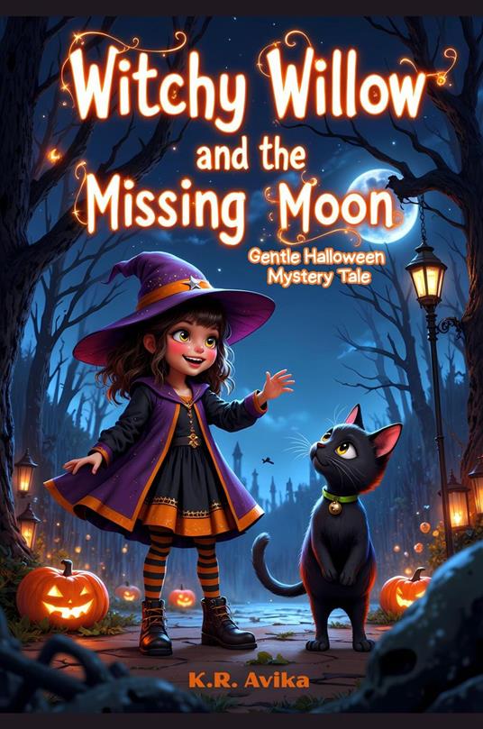 Witchy Willow and the Missing Moon: Gentle Halloween Mystery Tale - K.R. Avika - ebook