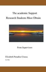The Academic Support Research Students Must Obtain from Supervisors