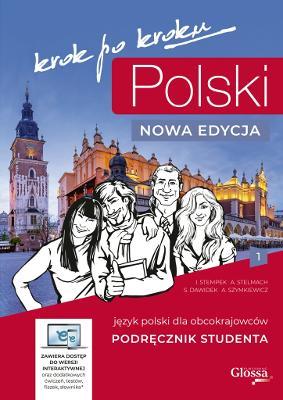 POLSKI krok po kroku 1 - New Edition - Student's Textbook + audio + e-coursebook. A1 - Iwona Stempek,Anna Stelmach,Sylwia Dawidek - cover