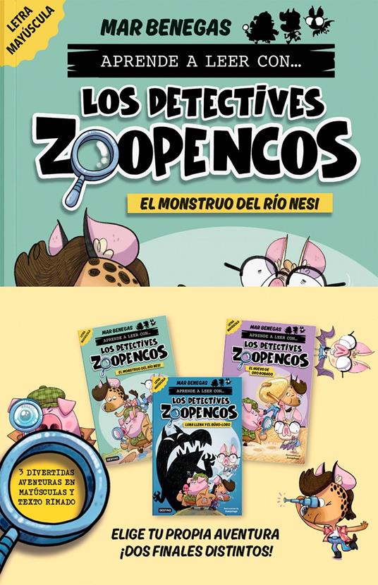 Pack Aprender a leer con... ¡Los Detectives Zoopencos! 1, 2 y 3 - Mar Benegas,Juanjotagé - ebook