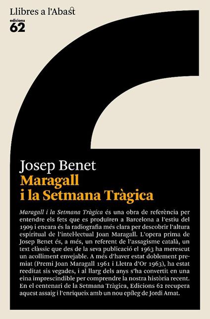 Maragall i la Setmana Tràgica - Josep Benet Morell - ebook