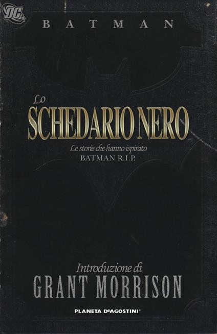 Lo schedario nero. Le storie che hanno ispirato Batman R.I.P. - copertina