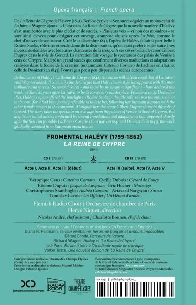 La regina di Cipro ( + Book) - CD Audio di Veronique Gens,Jacques Fromental Halévy,Hervé Niquet,Orchestra da Camera di Parigi - 2