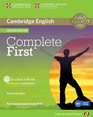 Complete First for Spanish Speakers Student's Book without Answers with CD-ROM - Guy Brook-Hart - cover