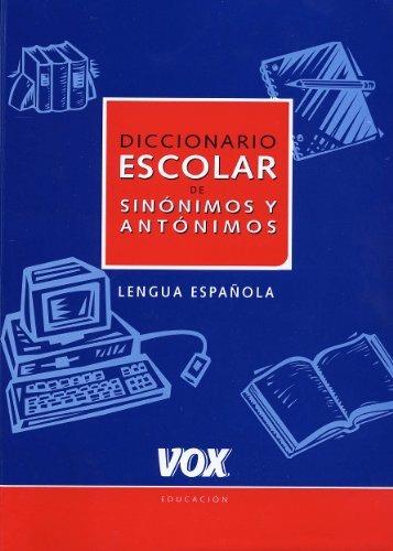 Diccionario escolar de sinonimos y antonimos - copertina