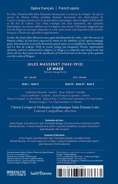 Le Mage ( + Libro) - CD Audio di Jules Massenet,Orchestre Symphonique de Saint-Étienne,Laurent Campellone - 2