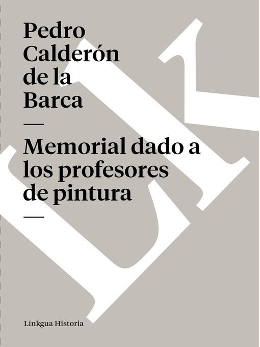 Memorial dado a los profesores de pintura