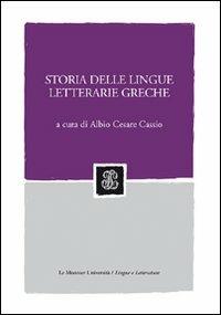 Storia delle lingue letterarie greche - copertina