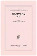 Blossii Aemilii Dracontii. Romulea VI-VII