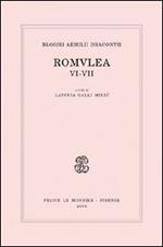 Blossii Aemilii Dracontii. Romulea VI-VII