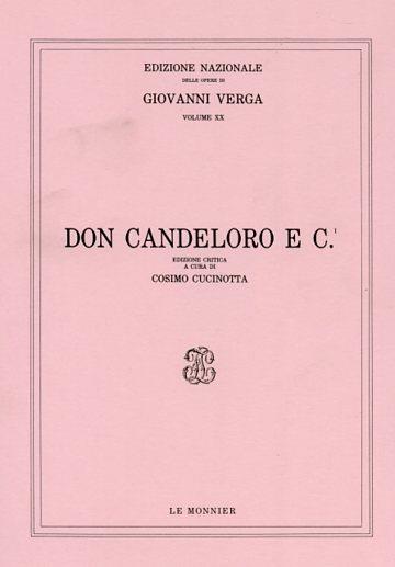Don Candeloro e c.i - Giovanni Verga - copertina