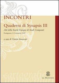 Quaderni di Synapsis. Vol. 3: Incontri. - copertina