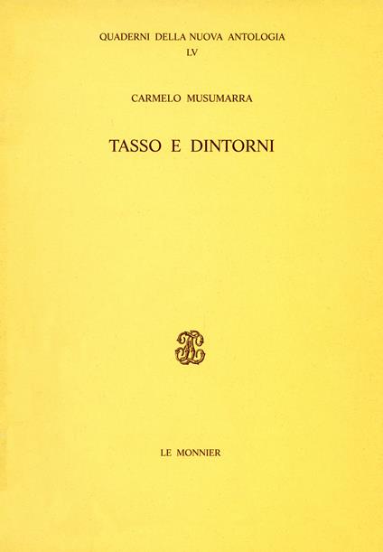 Tasso e dintorni - Carmelo Musumarra - copertina