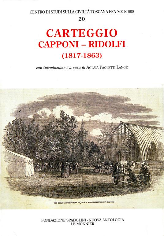 Carteggio (1817-1863) - Gino Capponi,Cosimo Ridolfi - copertina