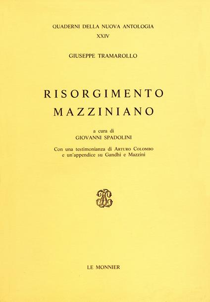 Risorgimento mazziniano - Giuseppe Tramarollo - copertina