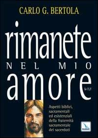 Rimanete nel mio amore. Aspetti biblici, sacramentali ed esistenziali della fraternità sacramentale dei sacerdoti - Carlo Bertola - copertina