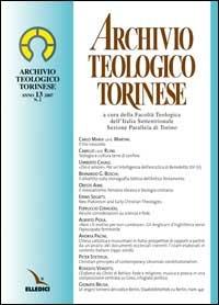 Archivio teologico torinese (2007). Vol. 2 - copertina