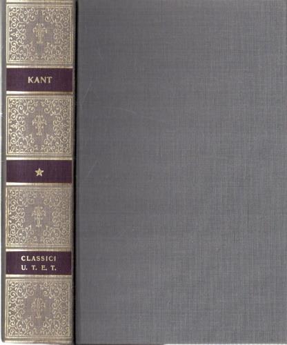  Opere -  Immanuel Kant - copertina