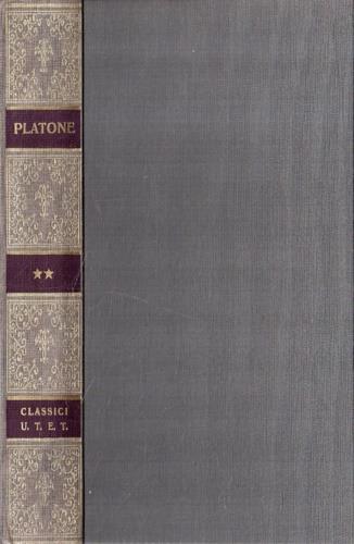 Dialoghi. Vol. 2: Dialoghi filosofici. - Platone - copertina