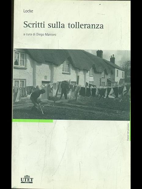 Scritti sulla tolleranza - John Locke - copertina