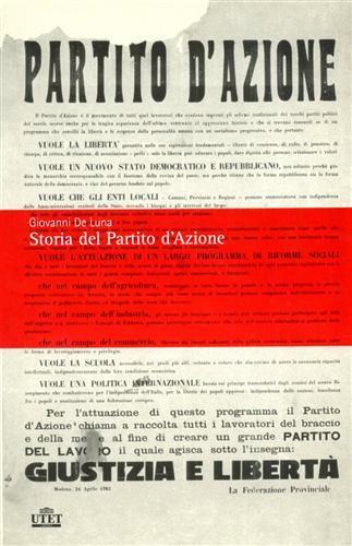 Storia del Partito d'Azione - Giovanni De Luna - 2