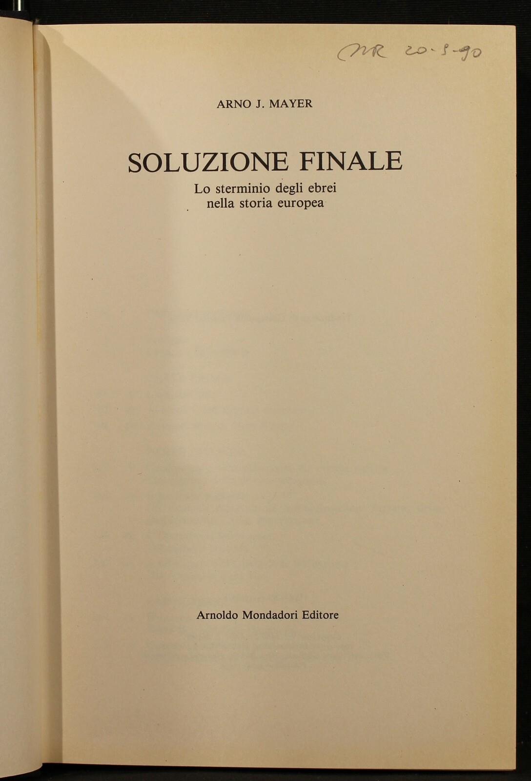 Soluzione finale
