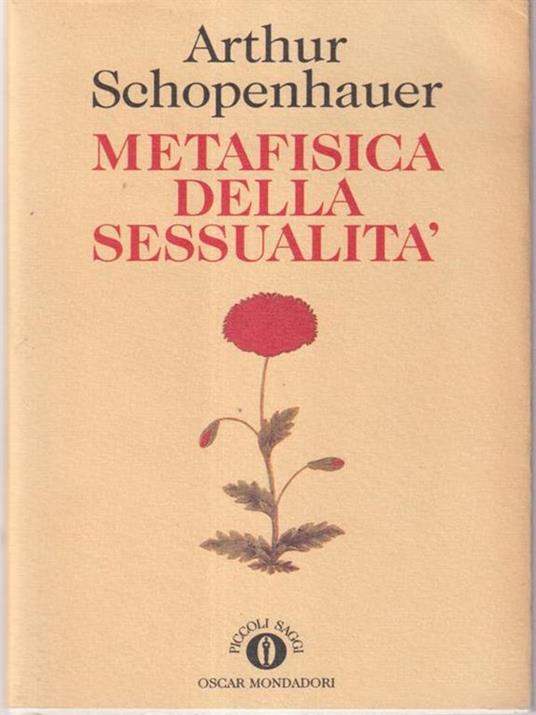 Metafisica della sessualità - Arthur Schopenhauer - copertina