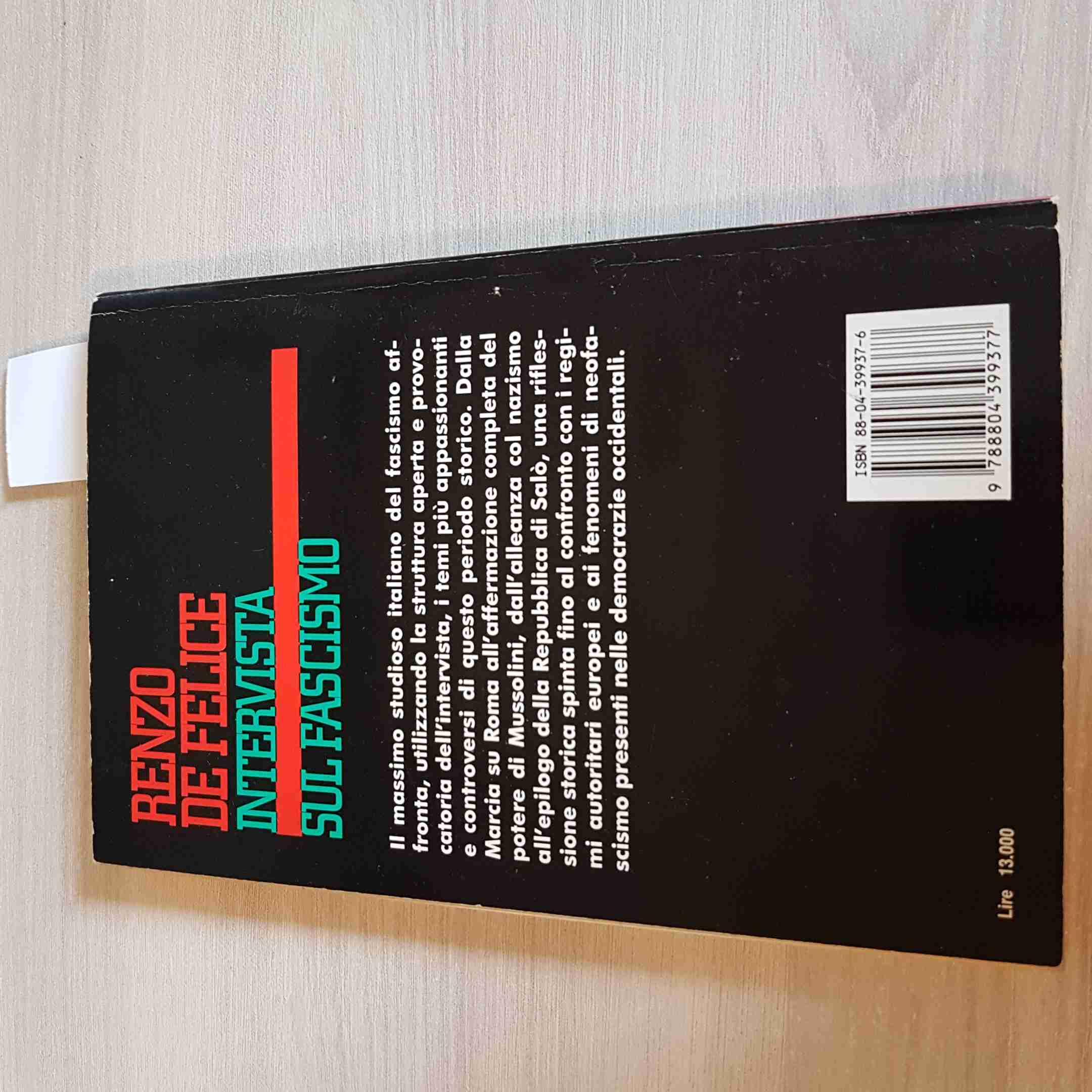 Intervista sul fascismo