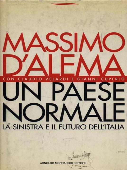 Un paese normale - Massimo D'Alema - copertina