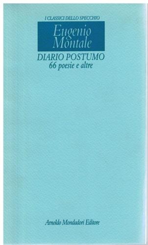 Diario postumo - Eugenio Montale - copertina