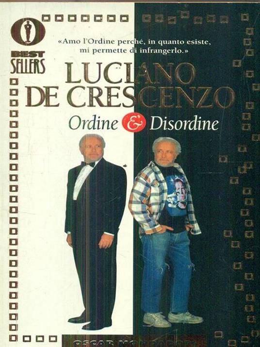 Ordine e disordine - Luciano De Crescenzo - copertina