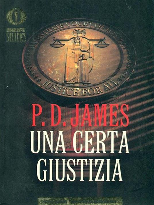 Una certa giustizia - P. D. James - copertina